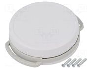 Enclosure: multipurpose; Z: 13mm; light grey; SUI-TEK; with holder TEKO