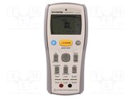 LCR meter; LCD; 20Ω÷200MΩ; 20pF÷20mF; 100Hz,120Hz,1kHz; 20uH÷20kH GW INSTEK