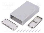 Enclosure: with panel; X: 52mm; Y: 90mm; Z: 21mm; aluminium; IP65 