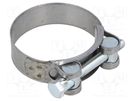 T-bolt clamp; W: 22mm; Clamping: 64÷67mm; chrome steel AISI 430; S MPC INDUSTRIES