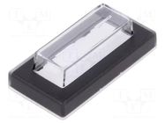 Accessories: cover; IP64; rectangular; 37x19.2x11mm; PVC Marquardt