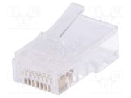 Connector: RJ45; plug; PIN: 8; unshielded; gold-plated; Layout: 8p8c LOGILINK