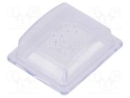 Accessories: cover; IP64; rectangular; 41.2x35x14mm; PVC 