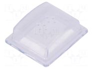 Accessories: cover; IP64; rectangular; 41.2x35x14mm; PVC Marquardt