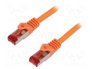Patch cord; S/FTP; Cat: 6; RJ45 plug,both sides; stranded; Cu; 1.5m LOGILINK