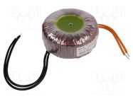 Transformer: toroidal; 200VA; 230VAC; 32V; 6.25A; Leads: cables 