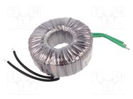 Transformer: toroidal; 450VA; 230VAC; 24V; 18.75A; Leads: cables 