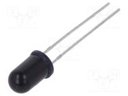 Photodiode; 5mm; THT; 880nm; 700÷1100nm; 20°; 1.3V; convex; black ONSEMI