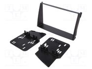 Radio frame; Kia; 2 DIN; black ACV