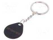 RFID pendant; plastic; black; 125kHz; 8BROM SYSTEM 7 SECURITY