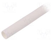 Heat shrink sleeve; thin walled; 3: 1; 3mm; L: 30m; white; -55÷135°C HELLERMANNTYTON