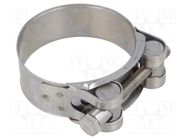 T-bolt clamp; W: 22mm; Clamping: 52÷55mm; chrome steel AISI 430; S 