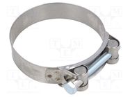 T-bolt clamp; W: 24mm; Clamping: 92÷97mm; chrome steel AISI 430; S 