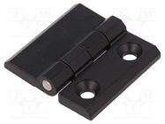 Hinge; Width: 50mm; zinc and aluminium alloy; black; H: 50mm RST ROZTOCZE