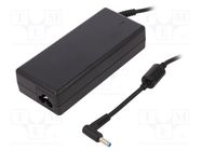 Power supply: switched-mode; 19.5VDC; 4.62A; 90W; for notebooks AKYGA