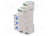 Module: voltage monitoring relay; for DIN rail mounting; SPDT NOVATEK ELECTRO