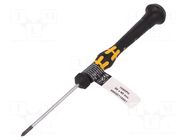 Screwdriver; Phillips; precision; PH00; ESD; Blade length: 60mm WERA