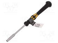 Screwdriver; 6-angles socket; precision; ESD; Blade length: 60mm 