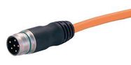 SENSOR CORD, 6P M23 PLUG-FREE END, 10M