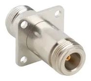 RF FLANGE ADAPTER, N JACK-JACK, 50 OHM