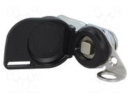 Lock; right; zinc and aluminium alloy; 15mm; Key code: KW8 RST ROZTOCZE