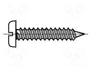 Screw; 2.2x6.5; Head: cheese head; slotted; 0.6mm; steel; zinc BOSSARD
