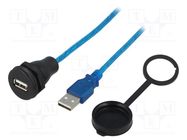 Adapter cable; USB 2.0,with protective cover; 1310; IP67; 1m ENCITECH