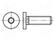 Screw; M4x8; 0.7; Head: cheese head; hex key; HEX 2mm; steel BOSSARD