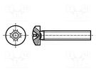 Screw; M2.5x12; Head: cheese head; Phillips; PH1; DIN 7985A BOSSARD