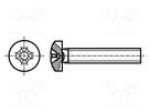 Screw; M2x6; Head: cheese head; Phillips; PH1; A2 stainless steel BOSSARD