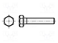 Screw; M5x20; 0.8; Head: hexagonal; brass; nickel; DIN 933; ISO 4017 BOSSARD