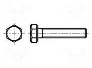 Screw; M8x35; 1.25; Head: hexagonal; brass; nickel; DIN 933 BOSSARD