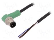 Cable: for sensors/automation; M12; PIN: 4; angled; 10m; plug; 4A PHOENIX CONTACT