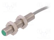 Sensor: inductive; OUT: PNP / NO; 0÷2mm; 10÷30VDC; M8; IP67; 200mA BAUMER