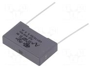 Capacitor: polypropylene; 0.1uF; 310VDC; 800VAC; THT; ±10%; 22.5mm KEMET