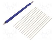 Tool: brush; fiberglass; L: 135mm; Ø: 2mm; D-GPKE DONAU ELEKTRONIK