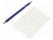 Tool: brush; fiberglass; L: 135mm; Ø: 2mm DONAU ELEKTRONIK