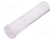 Fiber for LED; Ø3.2mm; L: 10.5mm; round; Front: flat; straight FIX&FASTEN