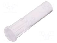 Fiber for LED; Ø3.2mm; L: 10.5mm; round; Front: flat; straight FIX&FASTEN