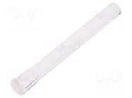 Fiber for LED; Ø3.2mm; L: 25mm; round; Front: flat; straight FIX&FASTEN