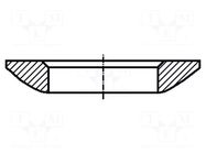 Washer; specialist; M8; D=17mm; h=3.2mm; hardened steel; BN 10614 BOSSARD