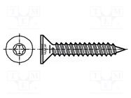 Screw; for metal; 2.9x6.5; Head: countersunk; Torx®; TX10; zinc BOSSARD