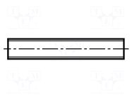 Threaded rod; M10; aluminium; DIN 975 BOSSARD