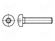 Screw; M4x20; 0.7; Head: button; Torx®; TX20; ISO 14583 BOSSARD