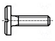Screw; M4x10; 0.7; Head: cheese head; slotted; 1mm; steel; zinc BOSSARD