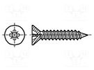 Screw; for metal; 2.9x13; Head: countersunk; Pozidriv; PH1; zinc BOSSARD
