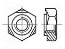 Nut; hexagonal; M5; 0.8; A2 stainless steel; 10mm; BN 31; DIN 929 BOSSARD