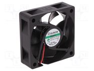 Fan: DC; axial; 12VDC; 60x60x20mm; 27.88m3/h; 21dBA; Vapo; 3100rpm SUNON