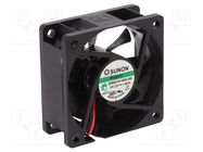 Fan: DC; axial; 12VDC; 60x60x25mm; 45.63m3/h; 31.2dBA; Vapo; 5200rpm SUNON