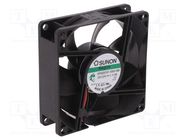 Fan: DC; axial; 12VDC; 80x80x25mm; 62.53m3/h; 30dBA; Vapo; 2900rpm SUNON